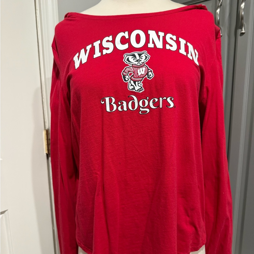 Wisconsin Badgers Red Long Sleeve Top